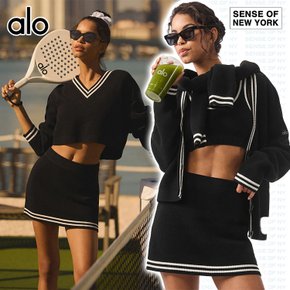 [해외] 알로요가 테니스 클럽 스웨터 니트 스커트 블랙