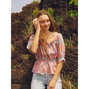 [Banana Leaves Blouse] Pale Pink