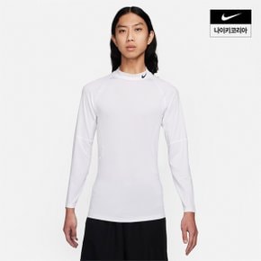 맨즈 나이키 프로 드라이 핏 피트니스 모크넥 긴팔 탑 NIKE FB7909-100