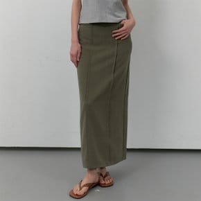 누엘 H라인 스커트 KHAKI