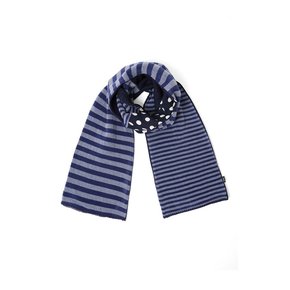 Patchwork muffler_navy