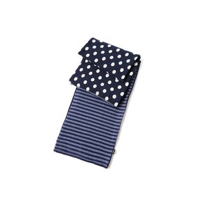 Patchwork muffler_navy