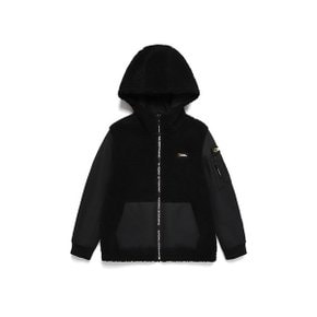 내셔널지오그래픽 키즈 N204KFT030 하이브리드 FLEECE 뽀글이 F-ZIP CARBONBLACK