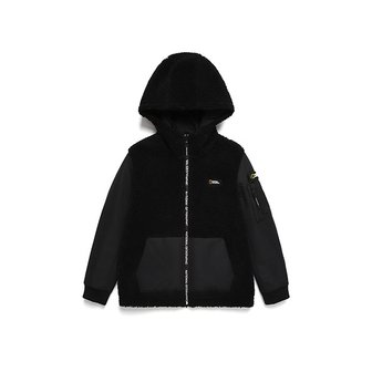 내셔널지오그래픽키즈 내셔널지오그래픽 키즈 N204KFT030 하이브리드 FLEECE 뽀글이 F-ZIP CARBONBLACK