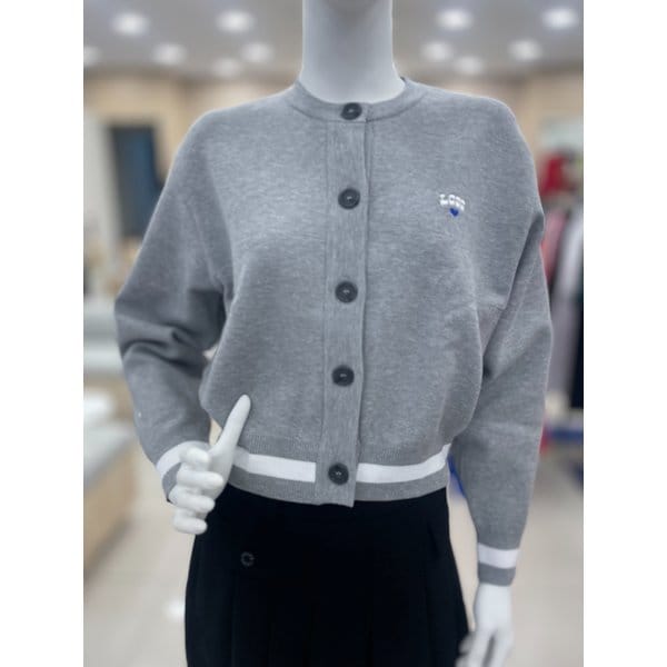 [여주점] 여성 그래픽 라운드 가디건 GP322LKC98 MGRY