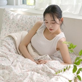 SS 이불+베개커버 쿨오프 플라워 냉감 모달 양면 여름이불세트