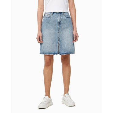 Calvin Klein Jeans 여성 데님 미디 스커트(47B706G)