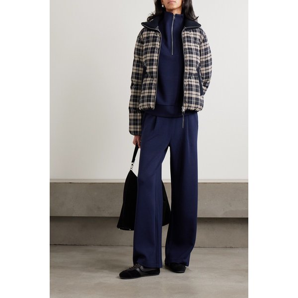 발리 브라이어니 리브 니트 트림 퀼티드 체크 스키 재킷 46376663162924506