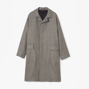 샌프란시스코마켓 /딸리아또레/ CLASSIC COAT (HOUND TOOTH CHECK VIRGIN WOOL)/남성 체크 코트/블랙/TOD2M20000