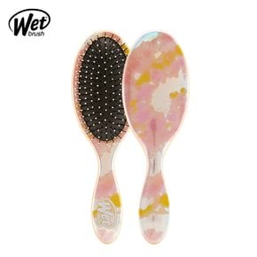 wet brush 워터컬러 타이다이 피치 헤어브러쉬 드라이 빗 극손상모 두피 마사지