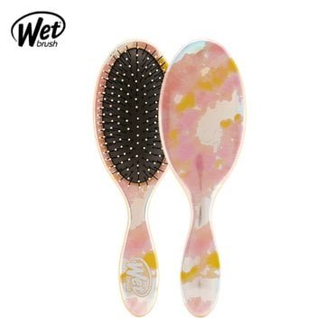 웻브러쉬 wet brush 워터컬러 타이다이 피치 헤어브러쉬 드라이 빗 극손상모 두피 마사지