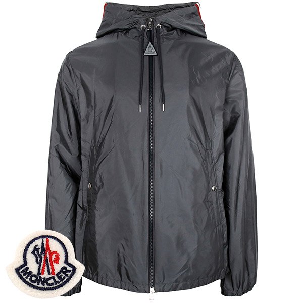 [부산점] 몽클레어 그레이 그림퍼스 윈드브레이커 후드 집업 자켓 GRIMPEURS 1A00090 54155 930