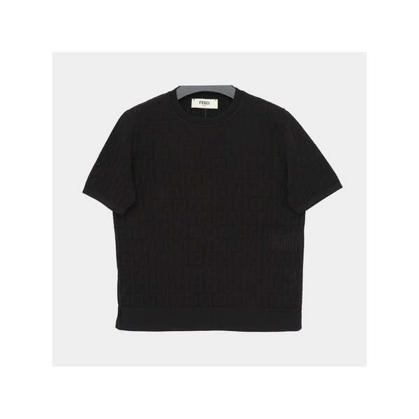 26SS FF로로 올오버 코튼 반팔 여성 니트 FZXD57 AUZR F0GME