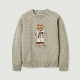 후아유 WHOAU 후아유 Steve Premium Jacquard Sweater WHKAE4T11USG