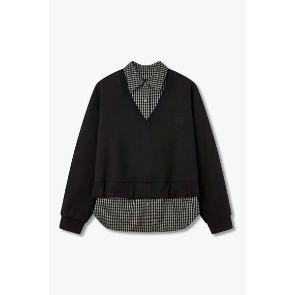 셔츠 레이어드 브이넥 맨투맨 7115440X03199