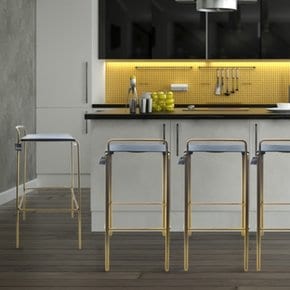 tribu bar chair_gold