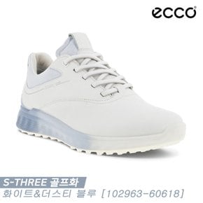 [에코코리아정품]2023 에코 S-쓰리(S-THREE) 골프화[화이트&더스티블루][102963-60618][여성용]