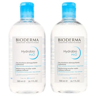  Bioderma 바이오더마 하이드라바이오 H2O 메이크업 리무빙 미셀 솔루션 듀오 500ml 2개