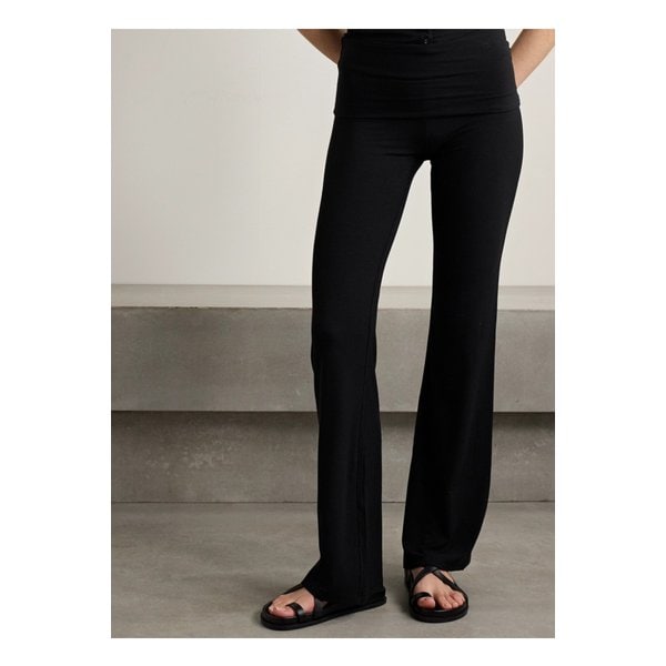 스킴스 소프트 라운지 골지 폴드오버 팬츠 오닉스 블랙 46376663162836292