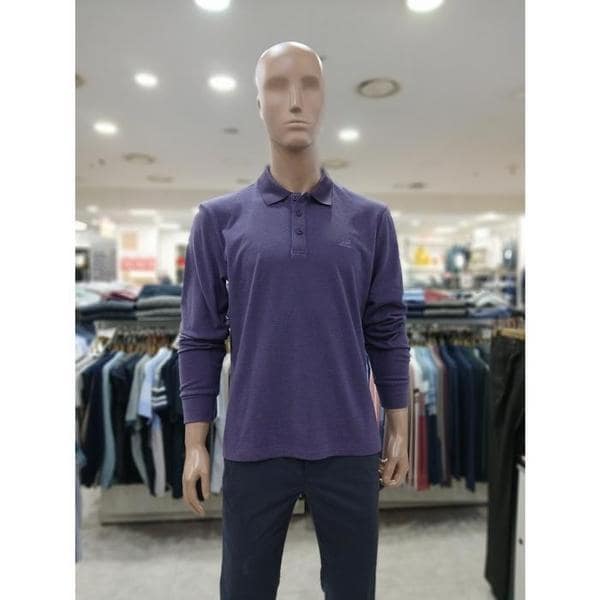 확대된 대표 크로커다일 세이브존05 요꼬에리 자가드 베이직 티셔츠 퍼플 ACTP3703 29(1)