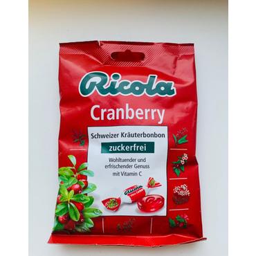  리콜라 허브캔디 대용량 무설탕 크린베리 Ricola 75g