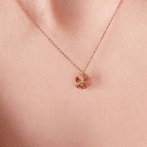 18K   코제트 11월 탄생석 샴페인 목걸이