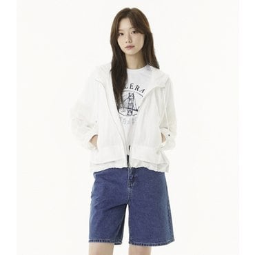 플라스틱아일랜드 레터링자수 후드 점퍼 (PR2WZ501)