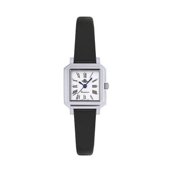  로즈몽 RS80-03BK 노스탤지아 스퀘어 여성 가죽 손목 시계