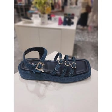 슈콤마보니 Strap jewelry sandal(blue)  DG2AM23044BUL