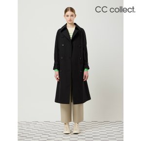 더블 롱 트렌치 코트 BK_C251MSI001