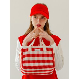 퍼디 바니안 사각체크 보냉-bag