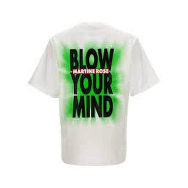 마틴로즈 반팔 티셔츠 MTRM241PRTS030WH WHITE BLOW YOUR MIND DOM