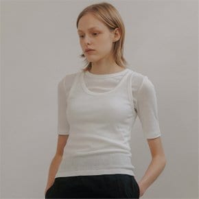 [블랭크03] tencel cotton ribbed t-shirt (3colors)