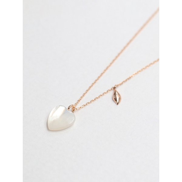 [14K] 하트 자개 목걸이