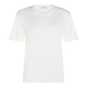 TS0002LJ1016WH048 LIGHT CREAM WHITE COTTON T SHIRT