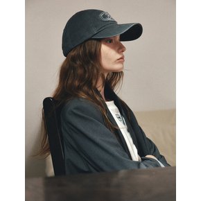 로고 자수 패치 빈티지 워싱 볼캡-L1H47AHT020