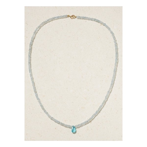 지아 지아 골드 아쿠아마린 아파타이트 네크리스 실버 46376663162913930