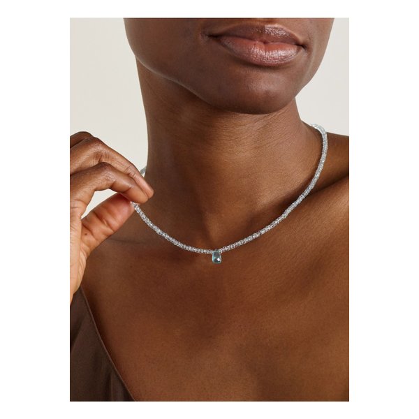 지아 지아 골드 아쿠아마린 아파타이트 네크리스 실버 46376663162913930