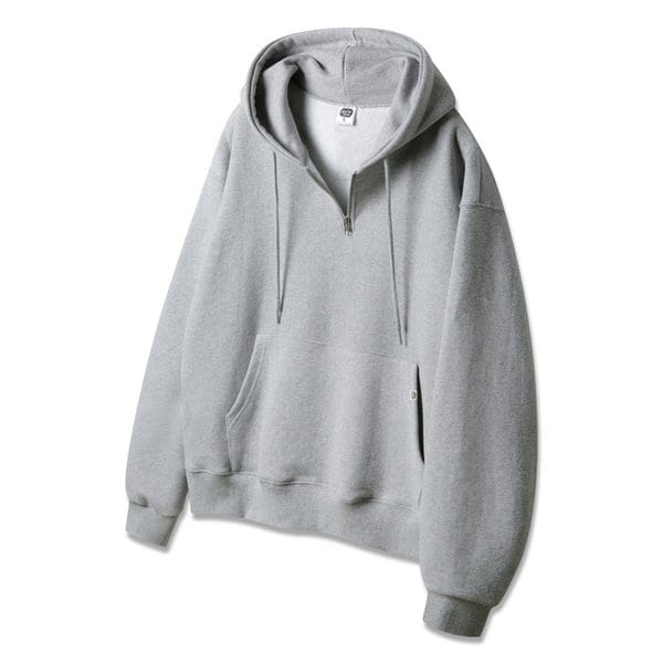 니켈 반집업 무지 오버핏 후드티 AVH624 (5 COLOR)
