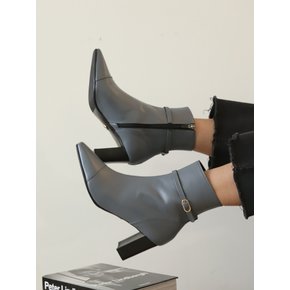 Belt ankle boot / steel blue