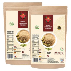 카다멈 그린 카다몸 카다몬 파우더 소두구 100% 천연 Cardamom 천연 향신료 100g 2팩