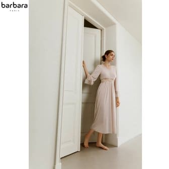 barbara 바바라 프리미엄 베가스무스 레이스 포인트 홈웨어 원피스  2컬러 택  1 AGW4580L