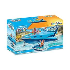 독일 플레이모빌 캠핑 PLAYMOBIL 70630 Family Fun Park Yacht with Jet Ski 1435637