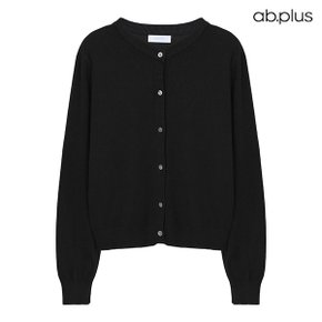 [ab.plus/신상] 라운드넥 기본 무지 니트 가디건 (LSZ4MY31A)