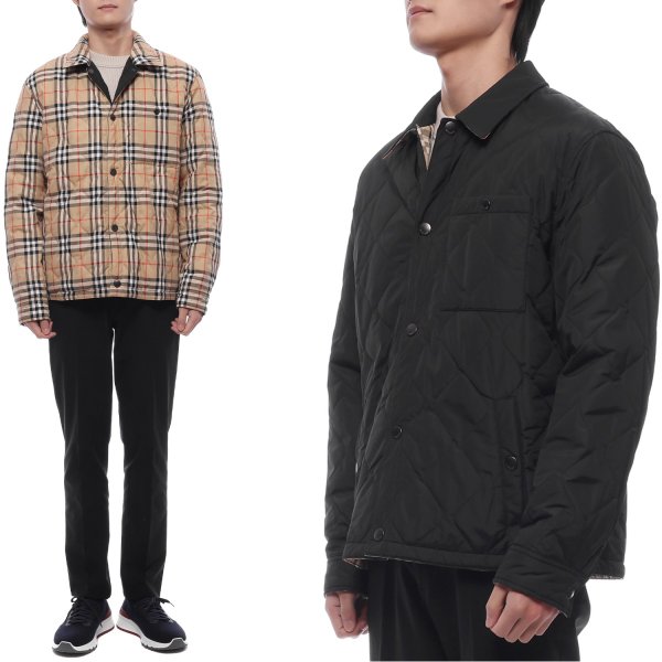 [부산점] 25FW 남성 리버시블 퀼팅 재킷 (8110270 BLACK 25F)