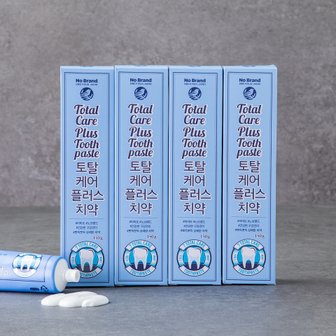 노브랜드 토탈케어 플러스치약150g*4입