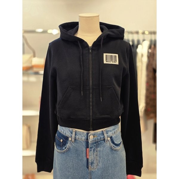 [여주점] 바코드 크롭  집업후드 스웨트 (170955280555)