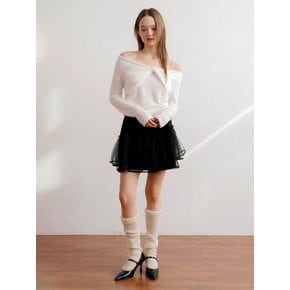 Volume Tulle Skirt_Black