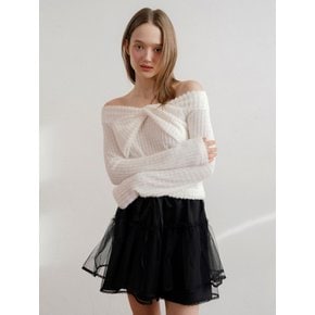 Volume Tulle Skirt_Black