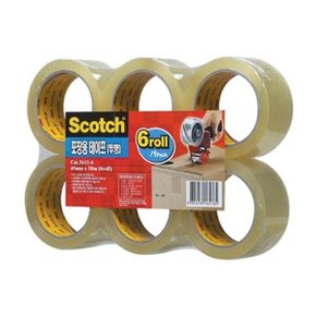 3M 스카치포장용테이프 3615-6 투명/48MMx50M/6개입_WC7DEB2